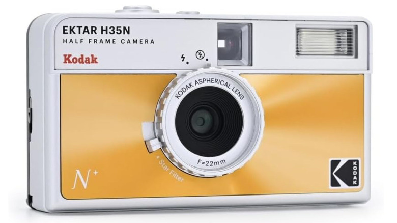 A front view of the Kodak Ektar H35N camera against a clean white background.