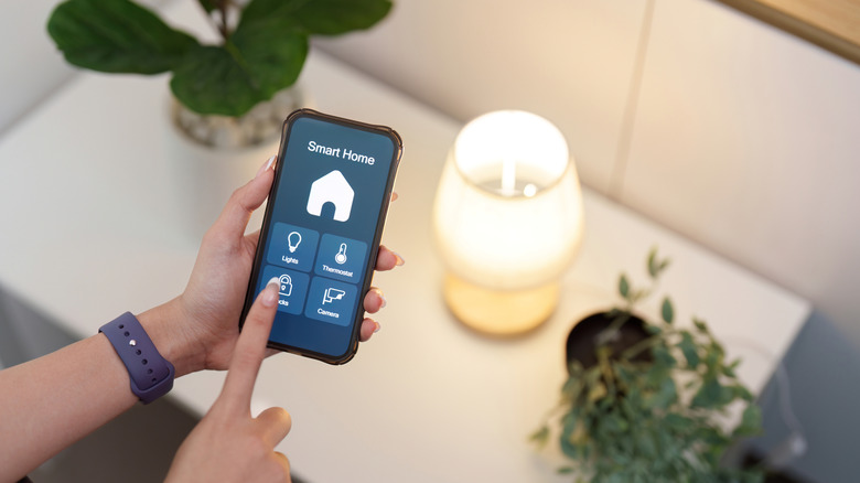 A smartphone screen displaying a smart home control app for lighting.