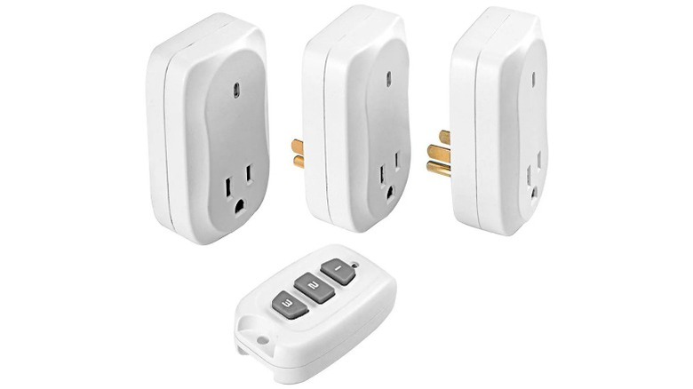 Indoor wireless remote system including wall adapters and a remote transmitter.