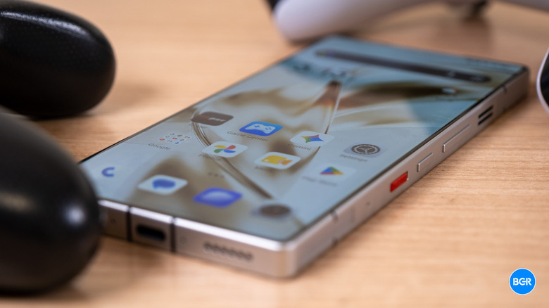 The active AMOLED display on the RedMagic 11S Pro showing color accuracy and brightness.