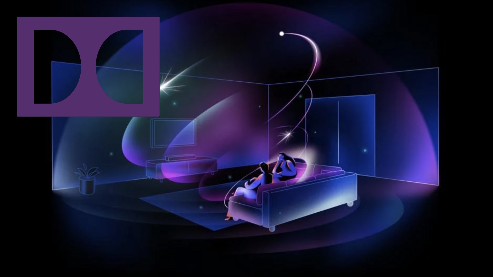 A professional Dolby Atmos speaker placement diagram showcasing 5.1.2 and 7.1.4 configurations.