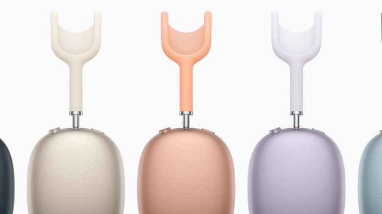The five color variants of the AirPods Max 2 displayed side-by-side.