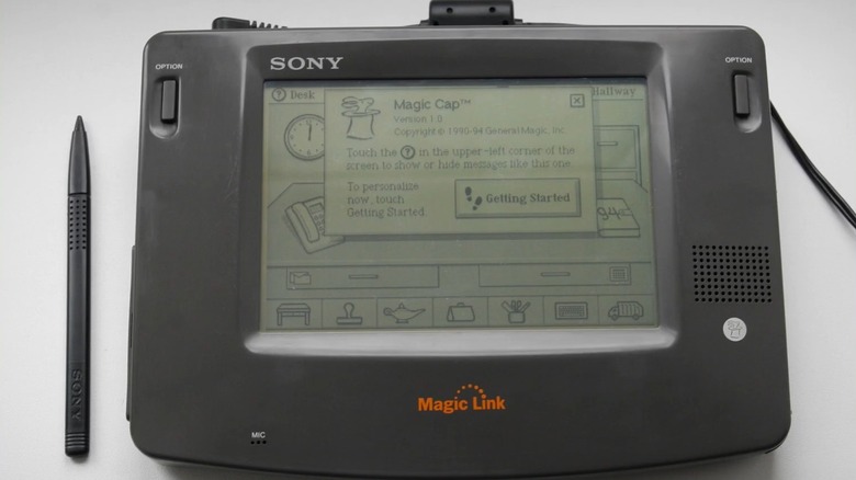 The Sony Magic Link on a flat surface